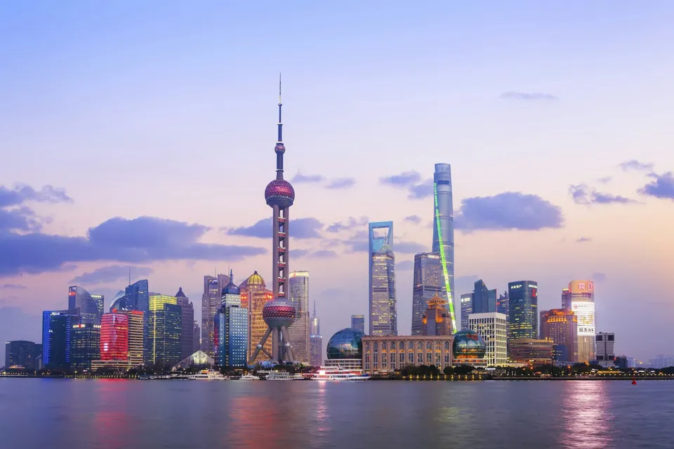Shanghai skyline and the Huangpu River